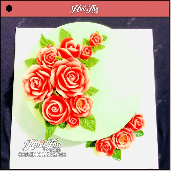 Bộ khuôn silicon Hồng Thái (8 bông) làm bánh rau câu 3D 4D nhấn xôi, fondant, socola, nến hanmade