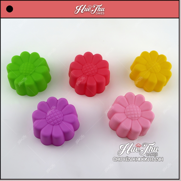Khuôn silicon Hoa Cúc 4 lớn nhỏ 3/5cm (20 cái) làm bánh rau câu, nhấn xôi, bánh da lợn