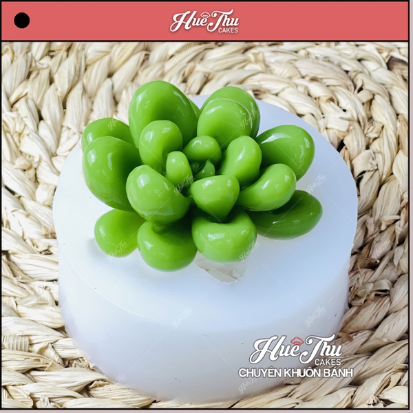 Khuôn silicon Sen Đá Nụ 7.2cm (số 4) làm bánh rau câu 3D 4D nhấn xôi, fondant, socola, nến hanmade