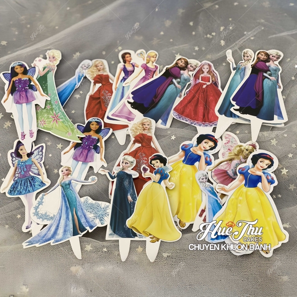 Que cắm Người Nhện / Người Đẹp (20 thẻ) 11.5cm trang trí bánh sinh nhật rau câu, bánh kem