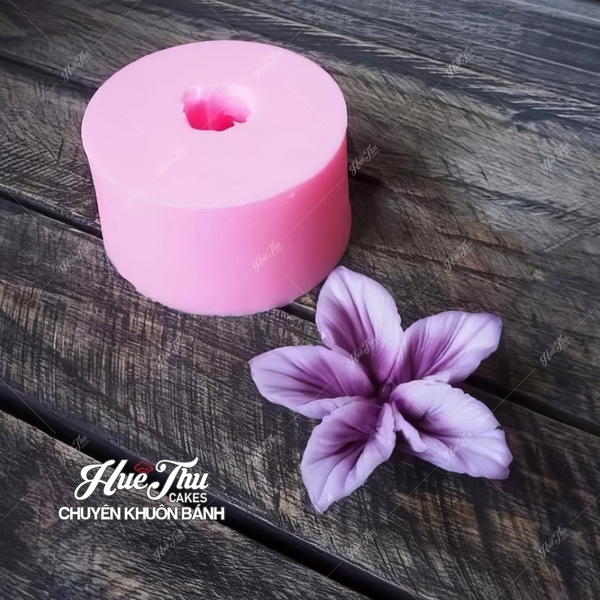 Khuôn silicon hoa Thái D3 4cm làm bánh rau câu 3D 4D nhấn xôi, fondant, socola, nến hanmade