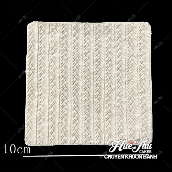 Khuôn silicon ép đậu Mặt Len Đan 10*10cm (4 mặt) nhấn xôi hoa, fondant, chè trôi nước