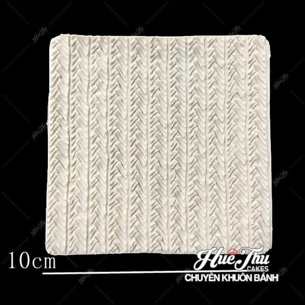 Khuôn silicon ép đậu Mặt Len Đan 10*10cm (4 mặt) nhấn xôi hoa, fondant, chè trôi nước