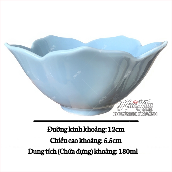 Bát Hoa Mai 12cm (nhiều màu), Chén Hoa Mai Sứ Decor - trang trí đồ ăn, mâm cúng