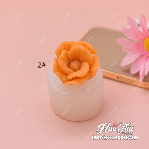 Khuôn silicon Hoa Cánh Mỏng (nhiều mẫu) làm bánh rau câu 3D 4D nhấn xôi, fondant, socola, nến hanmade