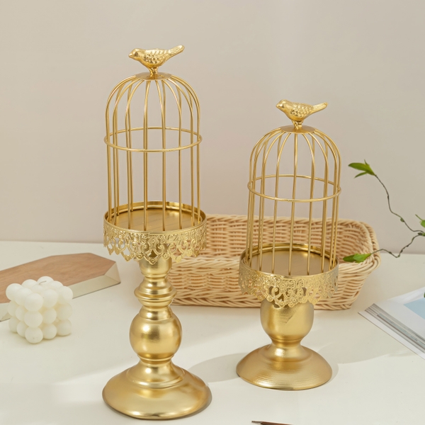 Lồng chim Cao Decor Mâm Cúng - trang trí bàn tiệc mâm cúng hiện đại phong cách Luxury