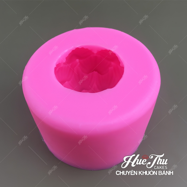 Khuôn silicon Búp Sen Nở 7.5cm làm bánh rau câu 3D 4D nhấn xôi, fondant, socola, nến hanmade