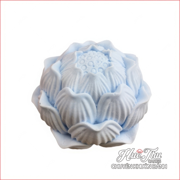Khuôn silicon Búp Sen Nở 7.5cm làm bánh rau câu 3D 4D nhấn xôi, fondant, socola, nến hanmade