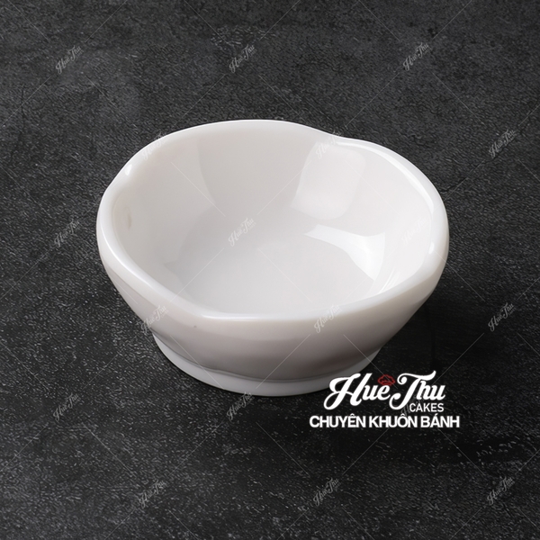 Đĩa Nến Hoa Mai Melamine 7.5cm (nhựa dày) đĩa đựng nến - trang trí đồ ăn, bàn tiệc, mâm cúng