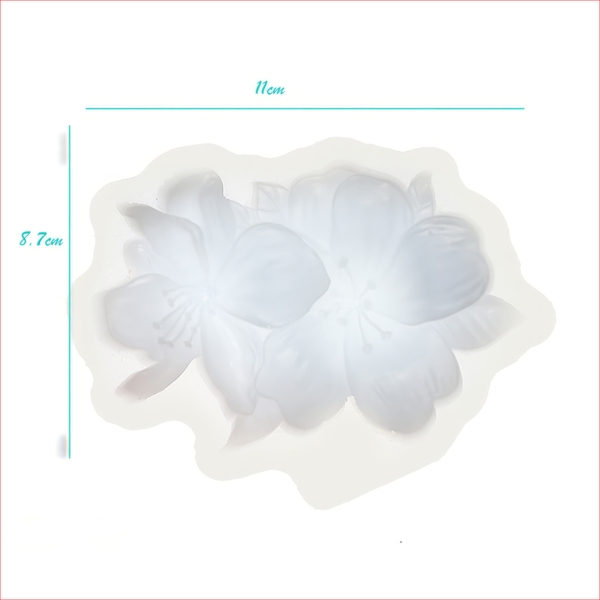 Khuôn silicon Anh Đào 10cm A53 làm bánh rau câu 3D 4D nhấn xôi, fondant, socola, nến hanmade