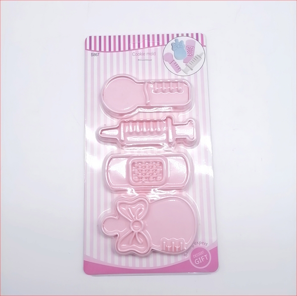 Khuôn nhấn Cutter Bình Sữa Xe Nôi CT1 (nhiều mẫu) tạo hình bánh bao, bánh quy, bánh mì, rau câu, xôi hoa đậu
