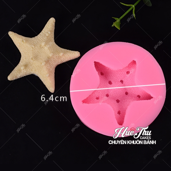 Khuôn silicon Vỏ Sò, Ốc Biển, Sao Biển làm bánh rau câu 3D 4D nhấn xôi, fondant, socola, nến hanmade