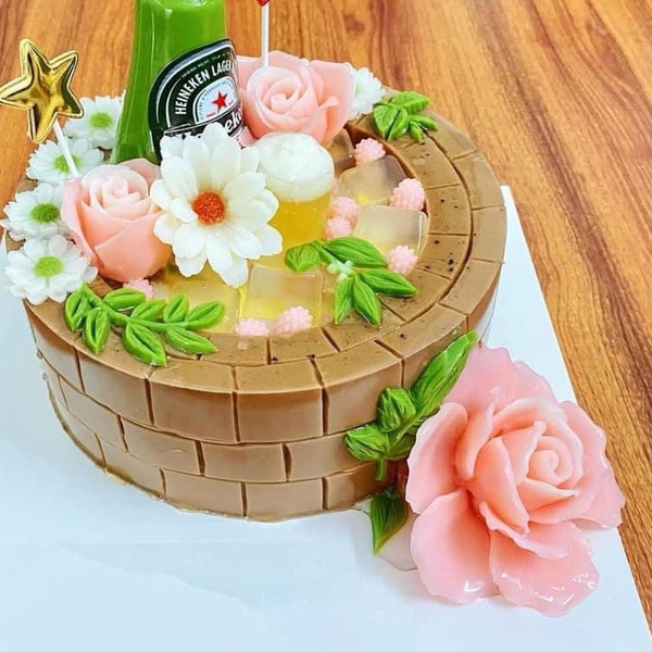 Khuôn silicon Hoa Hồng lớn 8cm làm bánh rau câu 3D 4D nhấn xôi, fondant, socola, nến hanmade