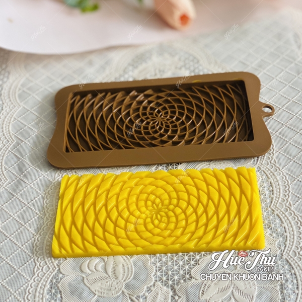 Khuôn silicon Socola Hoa Văn A103 (nhiều mẫu) ốp viền bánh rau câu 3D 4D nhấn xôi, fondant, socola, nến hanmade