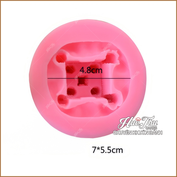 Khuôn silicon Tòa Lâu Đài Nhỏ làm bánh rau câu 3D 4D nhấn xôi, fondant, socola, nến hanmade