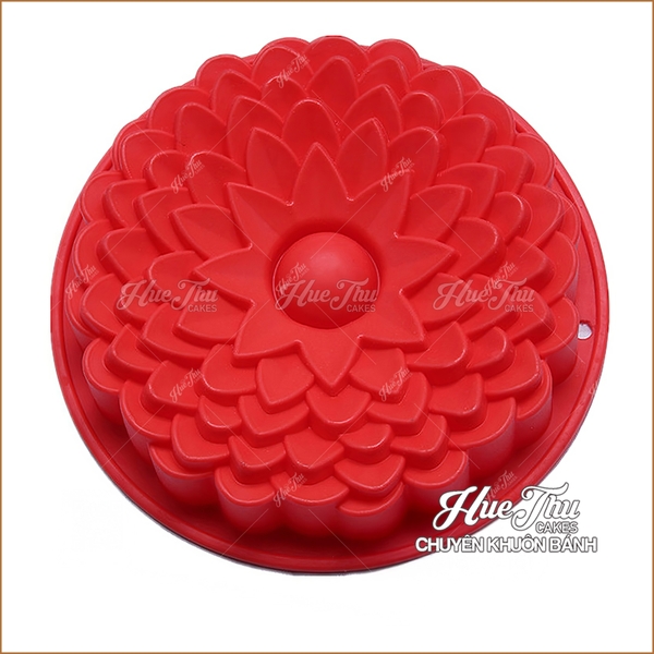 Khuôn silicon Hoa Hướng Dương Ngàn Cánh 22.2cm làm bánh rau câu 3D 4D nhấn xôi, fondant, socola, nến hanmade