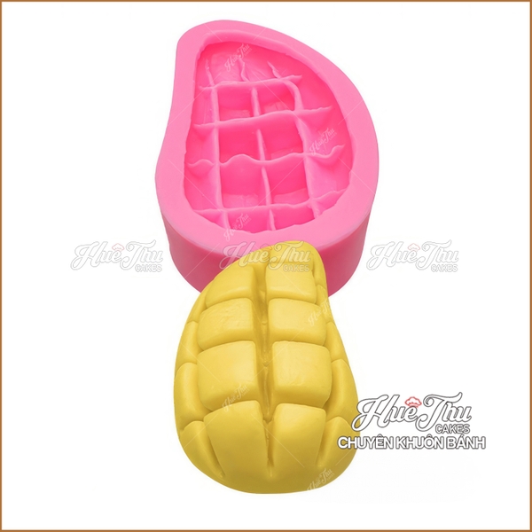 Khuôn silicon Quả Xoài làm bánh rau câu 3D 4D nhấn xôi, fondant, socola, nến hanmade