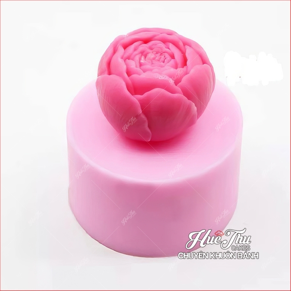 Khuôn silicon hoa Hồng Búp Hàn Quốc 4.5cm làm bánh rau câu 3D 4D nhấn xôi, fondant, socola, nến hanmade