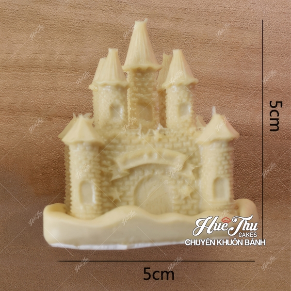 Khuôn silicon Tòa Lâu Đài Nhỏ làm bánh rau câu 3D 4D nhấn xôi, fondant, socola, nến hanmade