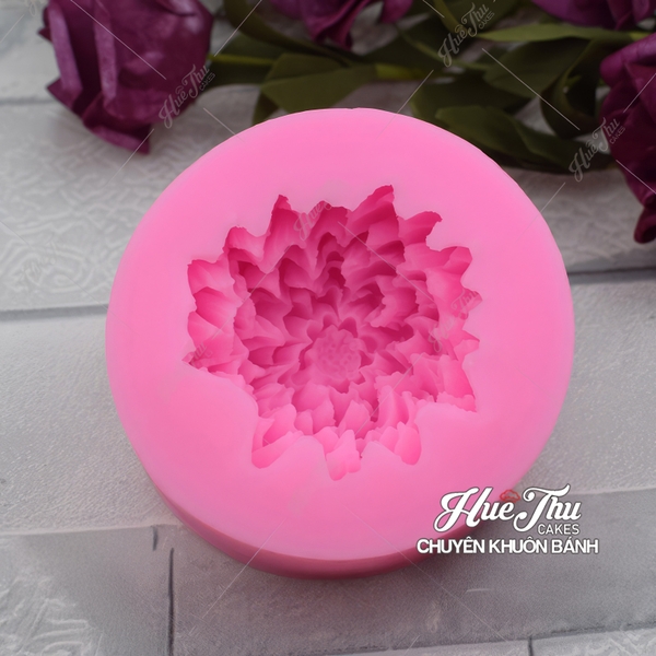 Khuôn silicon Hoa Cúc Tây 8cm làm bánh rau câu 3D 4D nhấn xôi, fondant, socola, nến hanmade