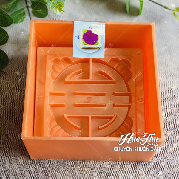 Khuôn xôi hình Vuông 12cm cao 7cm - khuôn ép xôi, khuôn nhấn xôi Ngọc Lan