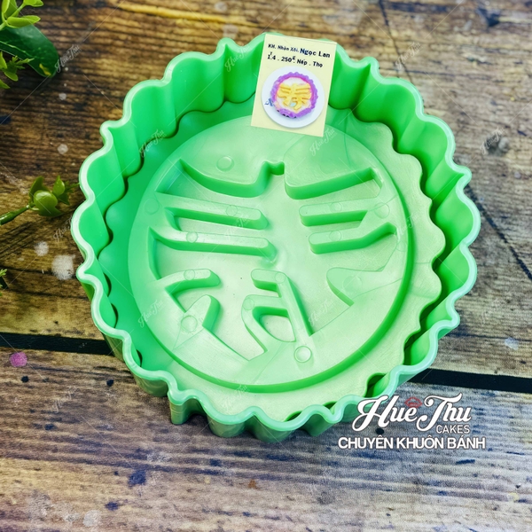 Khuôn xôi hình Tròn 13cm cao 6.5cm - khuôn ép xôi, khuôn nhấn xôi Ngọc Lan