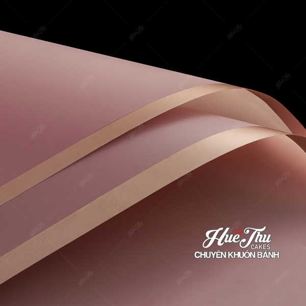 Giấy gói hoa bóng mờ viền đồng
