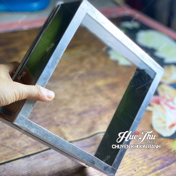 Khuôn nhôm Mặt Kiếng Vuông 20/22/24cm làm bánh rau câu, bánh nướng, bánh gato