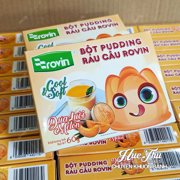 Bột Pudding Rau Câu Rovin hương Xoài/Dưa Lưới/Hạnh Nhân/Trà Xanh/Đào