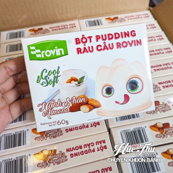 Bột Pudding Rau Câu Rovin hương Xoài/Dưa Lưới/Hạnh Nhân/Trà Xanh/Đào