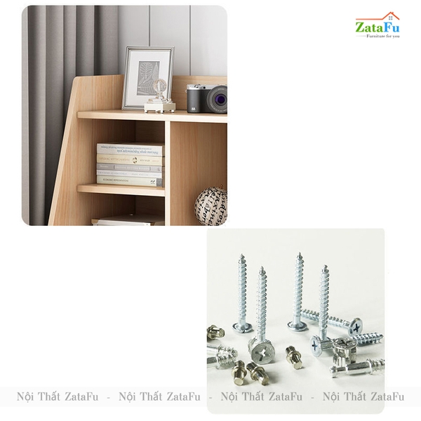 bàn học có kệ sách