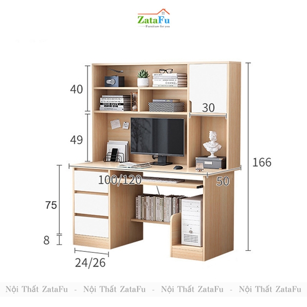 bàn máy tính gỗ