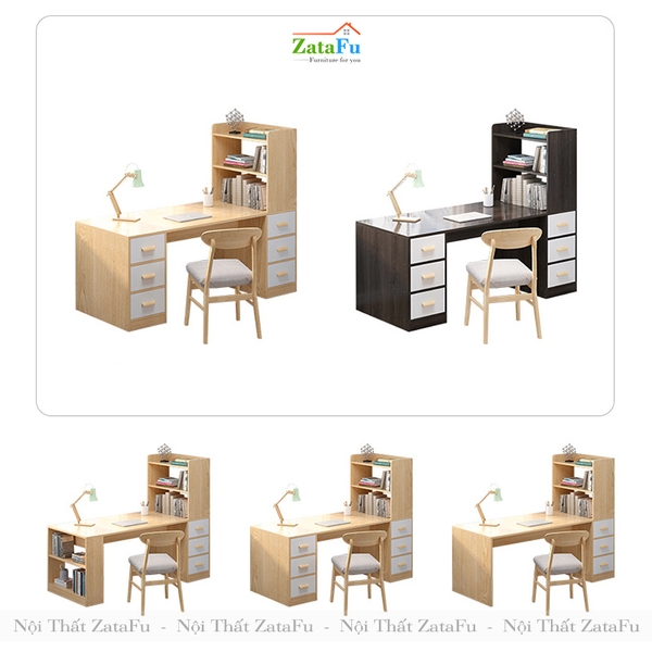 bàn học có kệ sách