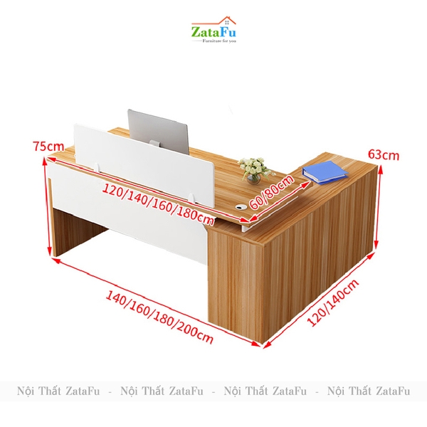bàn làm việc 1m2