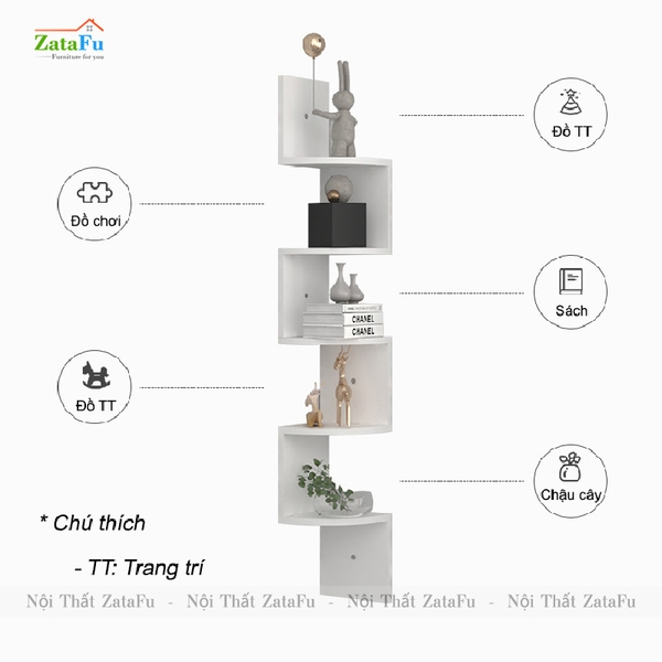 kệ trang trí phòng