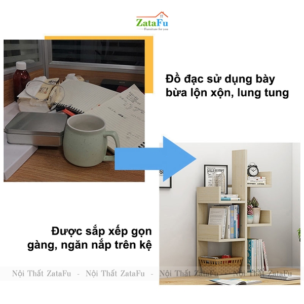 kệ sách hình cây