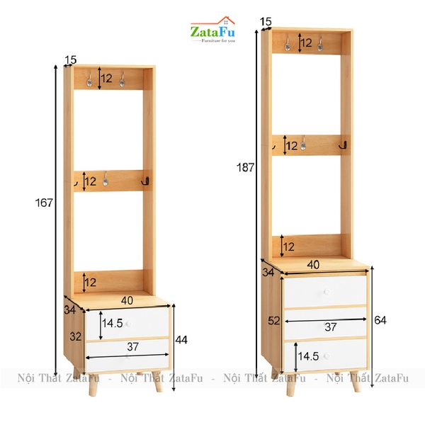 tủ đầu giường có khóa