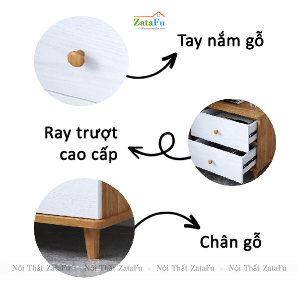kệ gỗ tab đầu giường