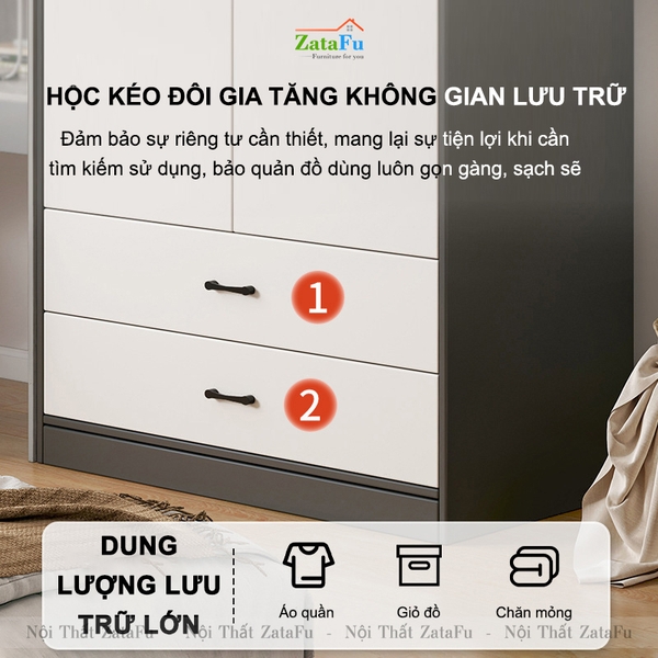 tủ áo quần gỗ