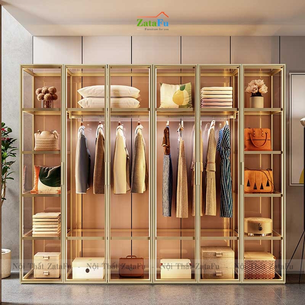 Tủ quần áo tủ trưng bày túi xách sang trọng