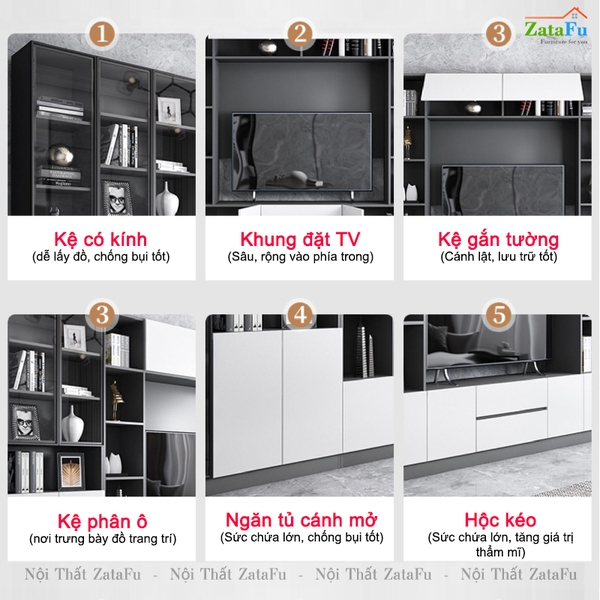 tủ để tivi phòng khách