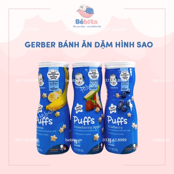GERBER BÁNH ĂN DẶM HÌNH SAO