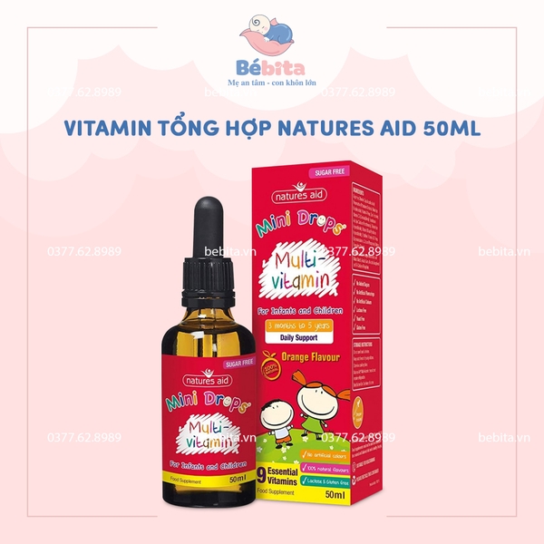 VITAMIN TỔNG HỢP NATURES AID 50ML
