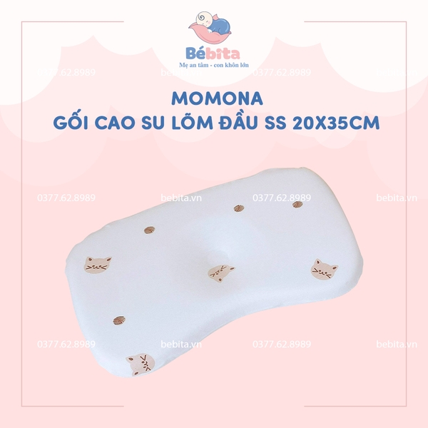 MOMONA - GỐI CAO SU LÕM ĐẦU SS 20X35cm