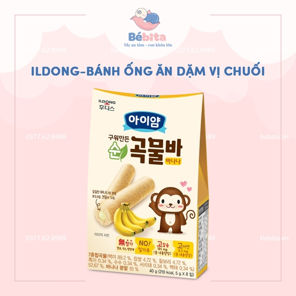 ILDONG-BÁNH ỐNG ĂN DẶM VỊ CHUỐI