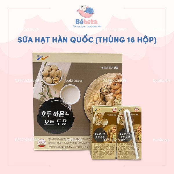 SỮA HẠT HÀN QUỐC (THÙNG 16 HỘP)