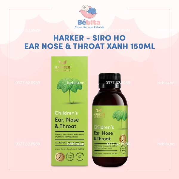 HARKER - SIRO HO EAR NOSE&THROAT XANH 150ML