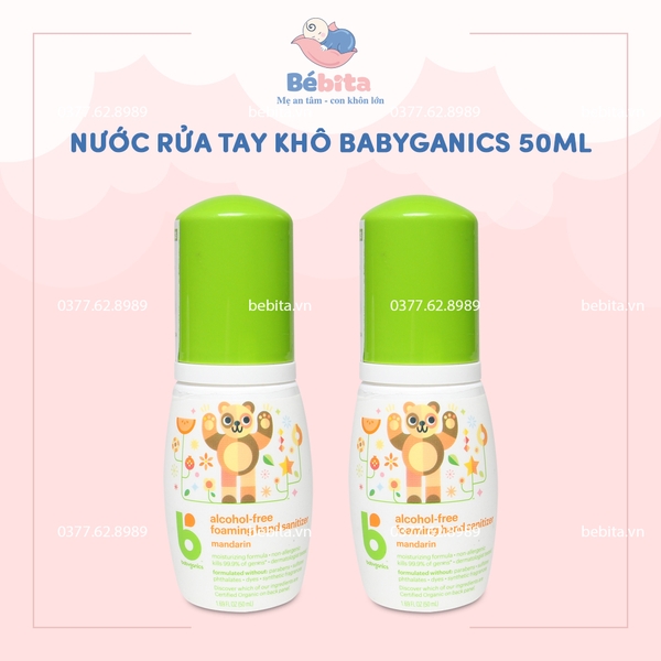 NƯỚC RỬA TAY KHÔ BABYGANICS 50ML