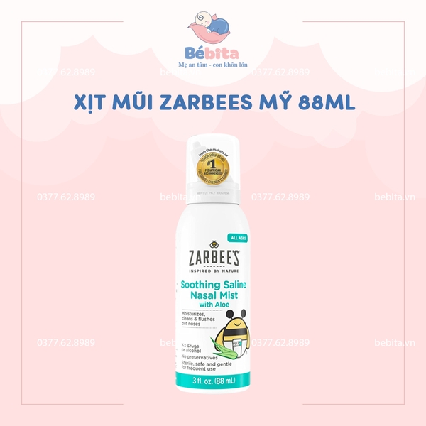XỊT MŨI ZARBEES MỸ 88ML
