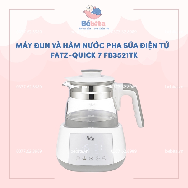 FATZ-MÁY ĐUN VÀ HÂM NƯỚC PHA SỮA ĐIỆN TỬ QUICK 7 FB3521TK